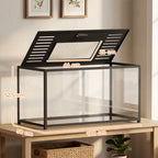 Large Hamster Cage, Chewproof Metal Rat Cage with Openable Top for Syrian Dwarf Hamster, Gerbil, 100 x 50 x 52.5 cm