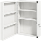 Medizinschrank, abschließbarer Medikamentenschrank mit 6 Regalen für Küche, Flur