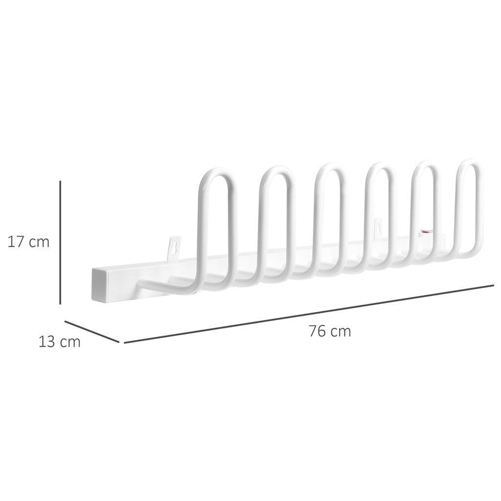 Schuhtrockner, elektrisch, Temperatur bis 55¡ã C, Wandmontage, Stahl, wei?, 76 x 13 x 17cm