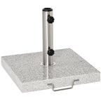 25kg Garden Umbrella Base Durable Parasol Holder Patio Furniture Outdoor Sunshade Marble Stand