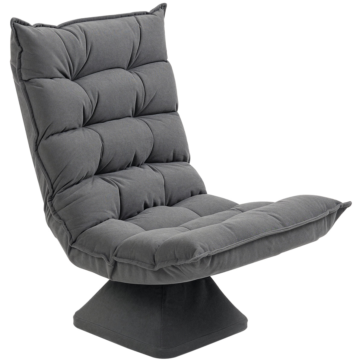 Relaxsessel Lesesessel, drehbar, 62 cm x 70 cm x 95 cm, Grau