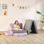 12-teiliges Set Schaumstoffbl?cke zum Klettern, Bauen, Krabbeln, Indoor-Spielmatten mit Cordbezug, Grau+Rosa