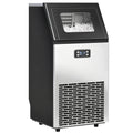 Kommerzielle Eiswürfelmaschine 45 kg/24H Eismaschine mit 11 kg Speicher, LCD-Anzeige für Restaurant