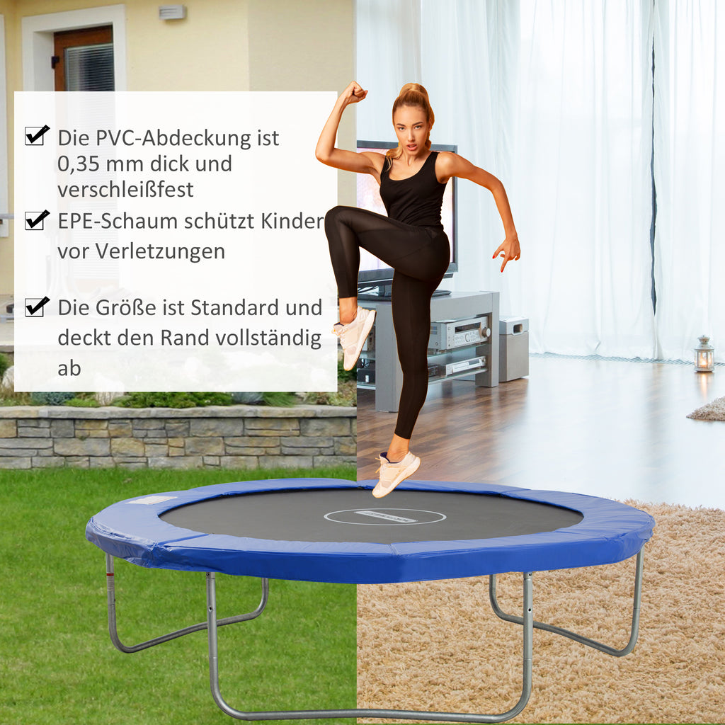 10FT Trampoline Pad, Φ305cm Trampoline Accessories Surround Safety Pad Foam Padding Pads Replacement Spare, Blue