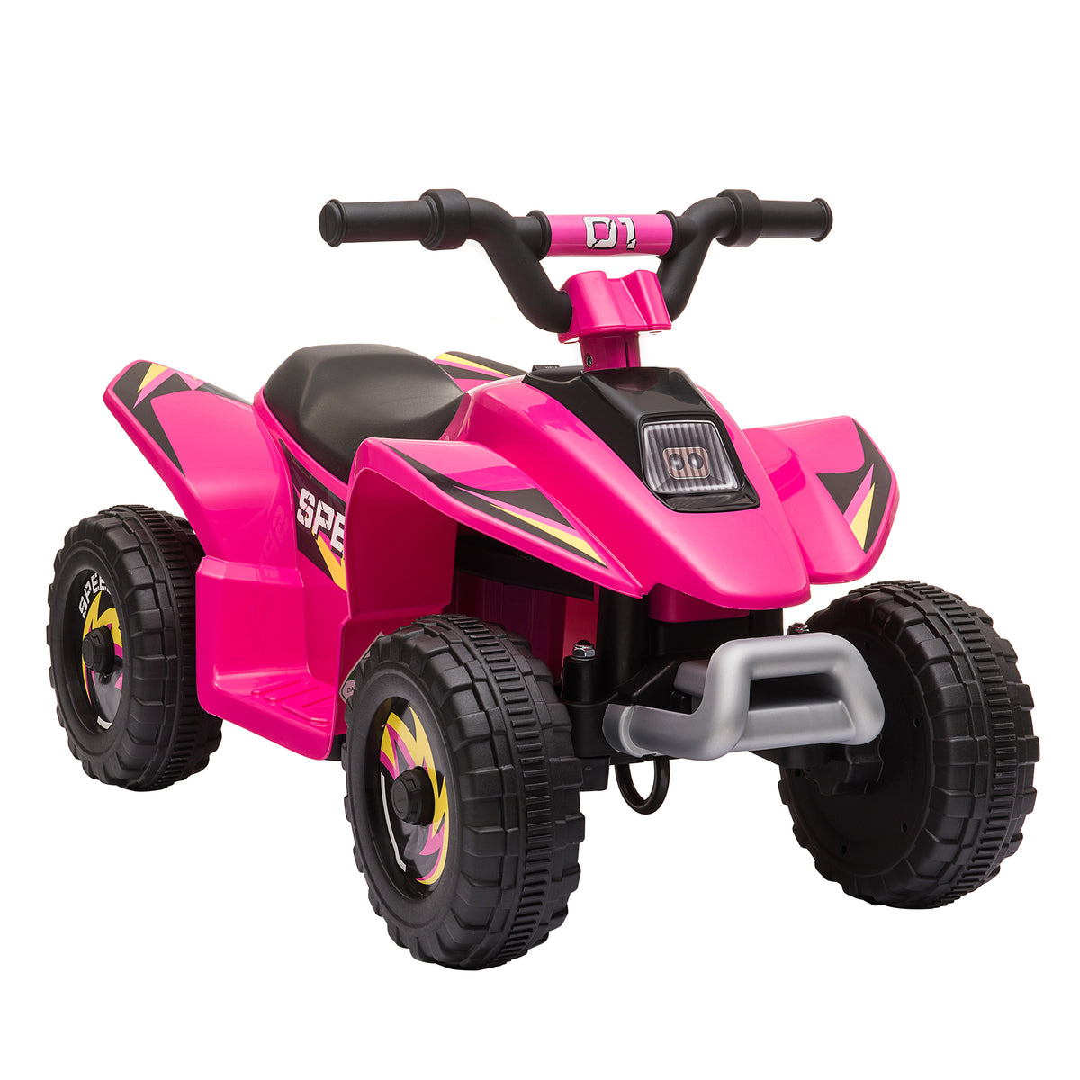 Kinder Quad Elektro 6V Kinderquad mit Vorwärts-, Rückwärtsfunktion für Kinder 1,5-3 Jahre bis 20 kg Rosa