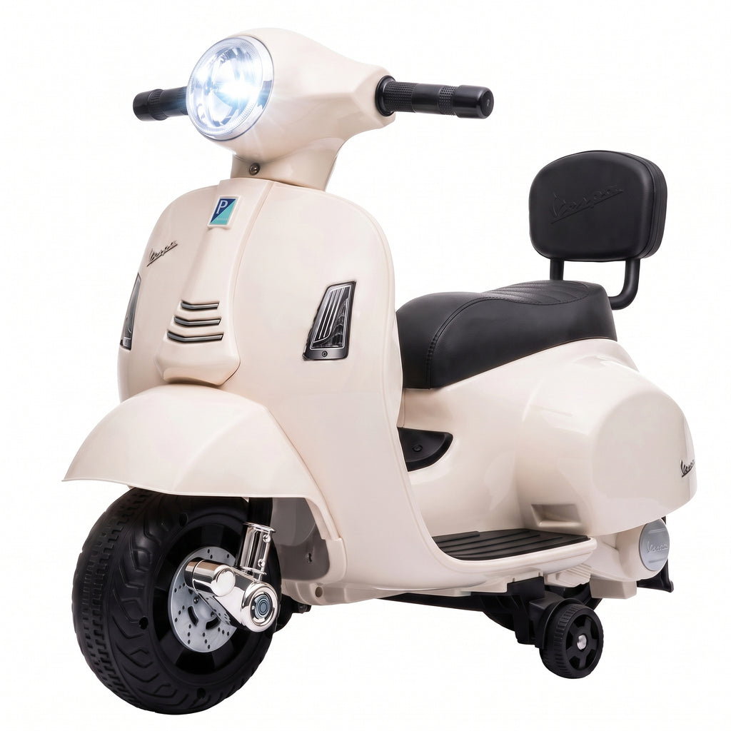 Elektro Motorrad Kinder Mini Vespa GTS 6V Elektromotorrad Weiß