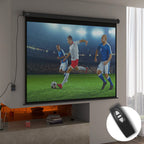 Beamer-Leinwand, Projektionsleinwand, 100 Zoll, 4:3, 203x152 cm, Schwarz