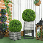 2er-Set Buchsbaumkugel, K¨¹nstliche Pflanzen, Zimmerpflanze mit UV-Schutz, Deko-Pflanze, f¨¹r Indoor, Outdoor, Gr¨¹n