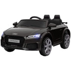Kinder-Elektroauto, Audi TT RS Roadster, 3 km/h, Fernbedienung, LED, USB, Schwarz