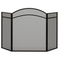 Funkenschutz für Kamine, eleganter Funkenfänger, faltbar, beschichtet, Schwarz, 96 x 60 cm