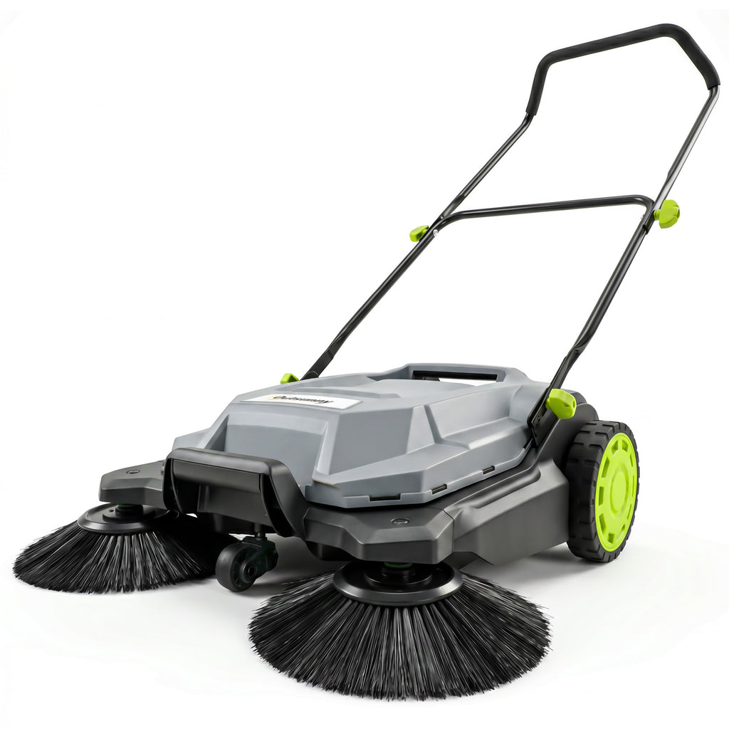 Kehrmaschine manuell 68 cm Kehrbreite 24 L Schmutzbehälter