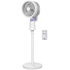 Standventilator Luftzirkulator Lüfter mit 3 Geschwindigkeitsstufen Fernbedienung Timer 70°+90° Oszillation