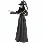 180cm Life Size Animated Witch Halloween Decorations Outdoor Indoor, Scary Halloween Animatronics Decor