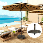 Sonnenschirmst?nder aus Beton, Schirmst?nder mit Rolle, Rund Schirmhalter St?nder f¨¹r Sonnenschirm 32/38/48mm
