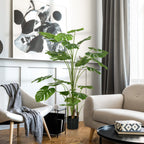 180 cm Kunstpflanze, mit ¨¹bertopf, Kunstmoos, Zimmerpflanze f¨¹r Wohnzimmer, realistischer Look, Gr¨¹n