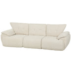 3-Sitzer-Sofa, 260 cm, Chenille, rahmenloses Modulsofa mit extra breiter, tiefer Sitzfläche, breiten Armlehnen