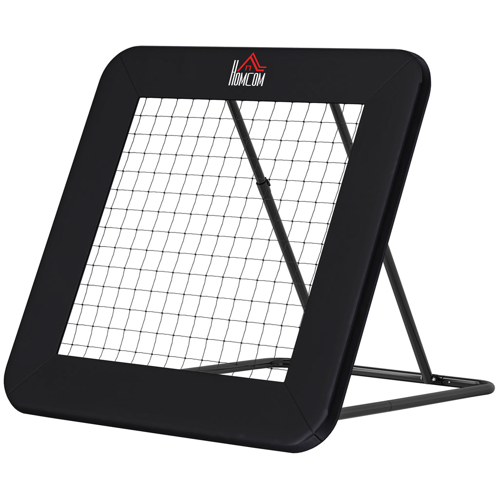 Football Training Net Target Goal, with Adjustable Angles - Black