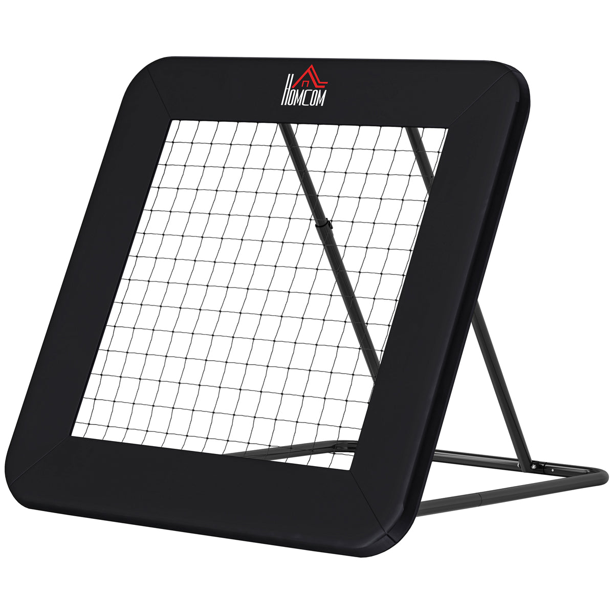 Football Training Net Target Goal, with Adjustable Angles - Black