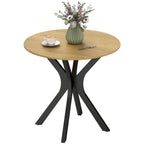 Esstisch Küchentisch Runder Tisch, Modernes Design, 78 cm x 78 cm x 75 cm, Naturholz