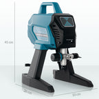 Farbspr¨¹hsystem, 700 W Lackierpistole Elektrisch, 200 bar Farbspr¨¹hger?t mit 1,5 L/min Durchfluss, 33 x 26 x 41 cm, Blau