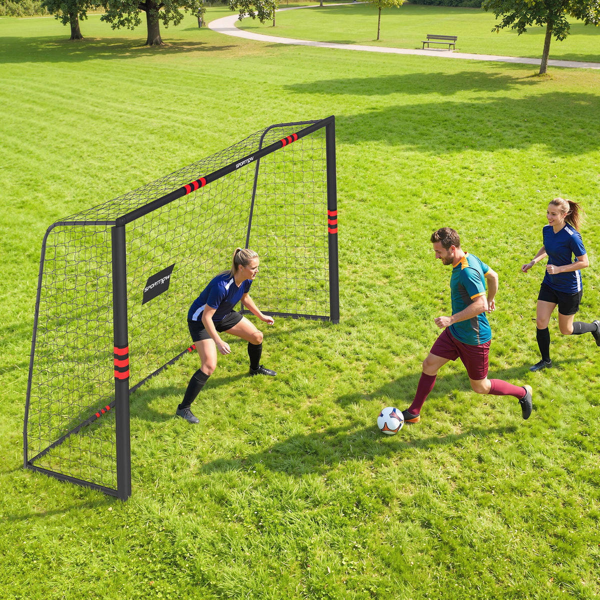Fußballtor für Garten Groß 300 x 200 cm Jugendliche & Erwachsene