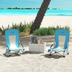 2er Set Campingst¨¹hle klappbar Campingstuhl mit Getr?nkehalter Netzr¨¹ckenlehne bis 120 kg Blau