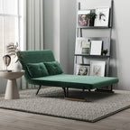 Schlafsofa 4 in 1 mit Schlaffunktion Samtoptik 183x98,5cm Grün