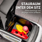 Rutschauto Kinder Polizei Rutschfahrzeug mit Musik Licht Anti-Kipp-Schutz & Stauraum unter dem Sitz 18-36 Monate Weiß