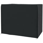 220 x 125cm Three-Seater Swing Chair Protective Cover - Black