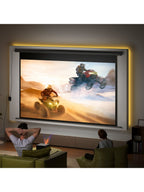 Beamer-Leinwand Elektrisch 266 x 149 cm 16:9, Metall Schwarz