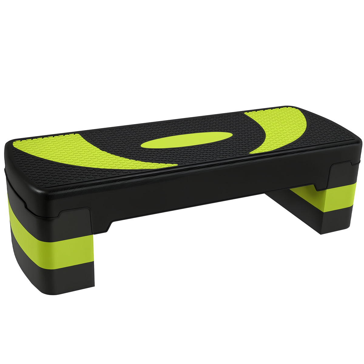Aerobic-Stepper, h?henverstellbar, f¨¹r Indoor und Outdoor, Belastbarkeit bis 150 kg, 80 x 31 x 10-20 cm, Gr¨¹n