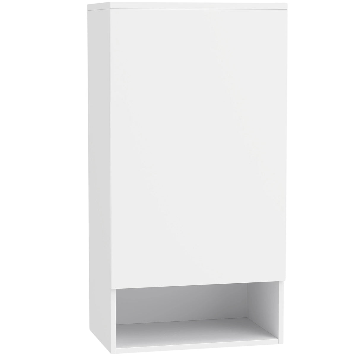 Badezimmerschrank Hängeschrank mit Tür, 40 x 27 x 77 cm Weiß