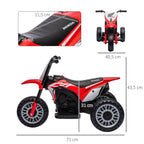 Elektro Kindermotorrad Honda, 3 km/h, Soundeffekte, f¨¹r 18-36 Monate, Rot