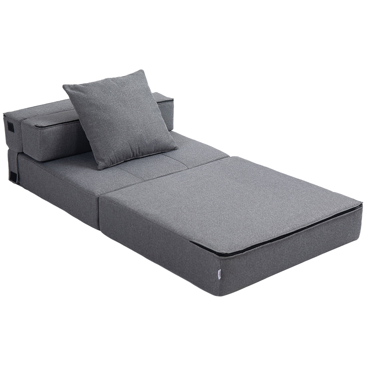 Schlafsessel Relaxsessel G?stebett. abnehmbarer Bezug, 70 cm x 70 cm x 61 cm, Dunkelgrau