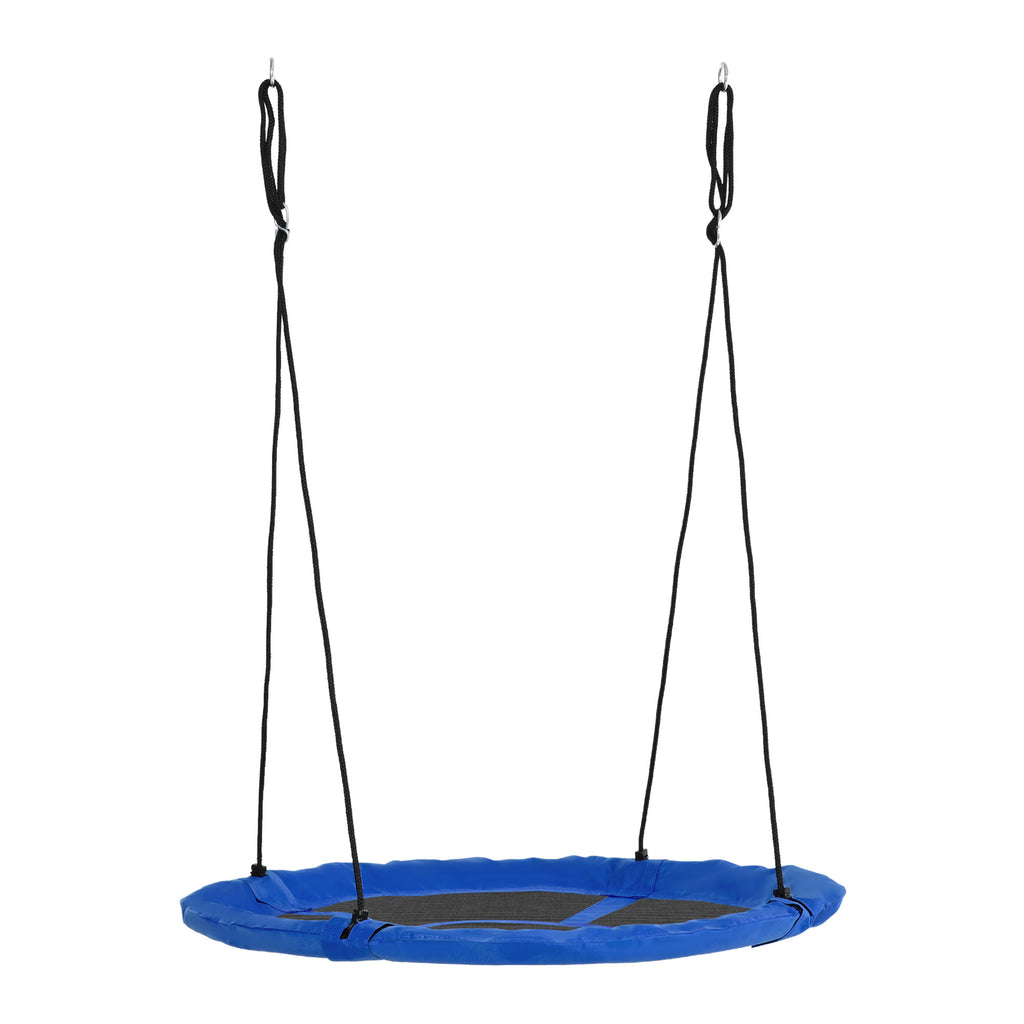 Nestschaukel, wetterfest, bis 100 kg, längenverstellbare Seile, Φ110 cm, Blau