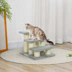 Pet Stairs 3-step Pet Ladder Cat dog Stairs Climb Ladder Cat Tree, Grey
