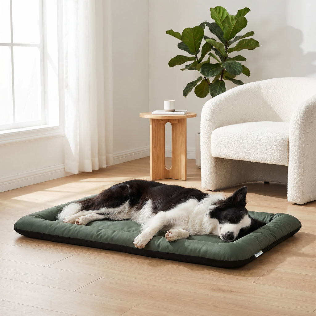 Waterproof Dog Bed, Foldable Pet Bed with Anti-Slip Bottom, Machine Washable for Medium and Large Dogs, 110 x 68 x 6 cm