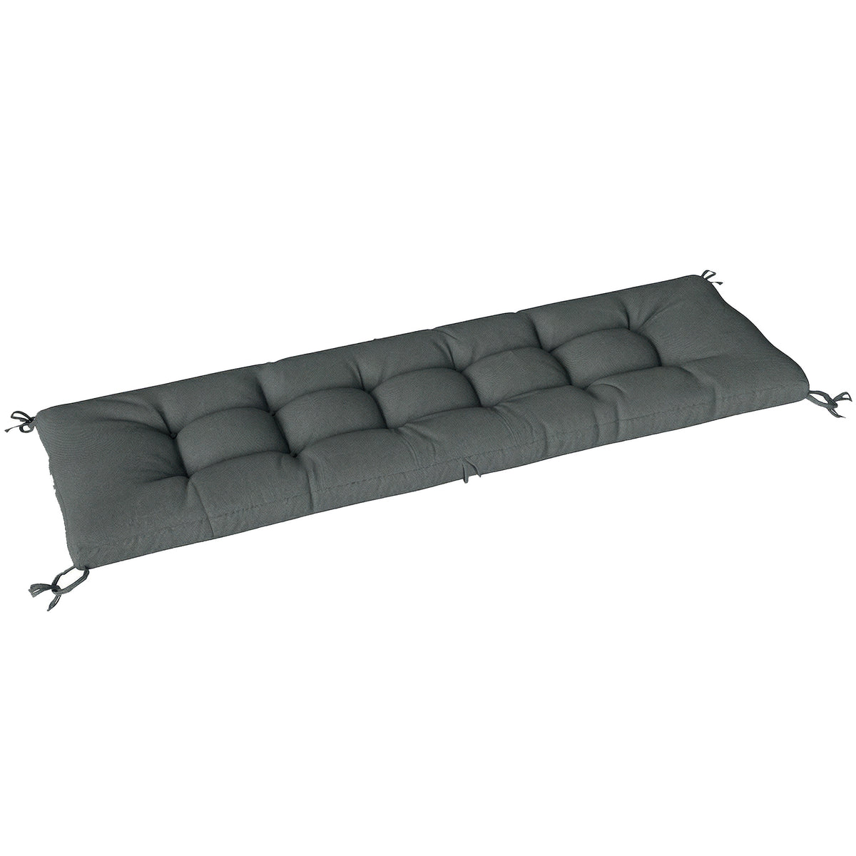Palettenkissen Abnehmbar Sitzkissen mit Befestigungsbändern Palettenpolster für die meisten Liegen 198x65x13cm Dunkelgrau
