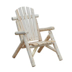 Outdoor Classic Wooden Adirondack Deck Outdoor Patio Lounge Chair with Ergonomic Design Fir Wood Frame, Natural Wood