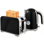 Wasserkocher und Toaster Set mit Thermometer, 1,7 l, 2200 W Wasserkocher, 2-Scheiben-Toaster mit 7 Bräunungsstufen