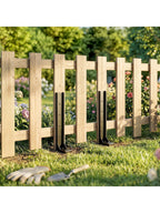 Zaunpfosten Reparaturset 2er-Set 81 x 5,5 x 12 cm in Schwarz