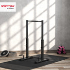 Dip-Station, Liegest¨¹tz-St?nder, 93-117 cm h?henverstellbar, 540 kg Belastbarkeit, Ganzk?rper-Training, Schwarz