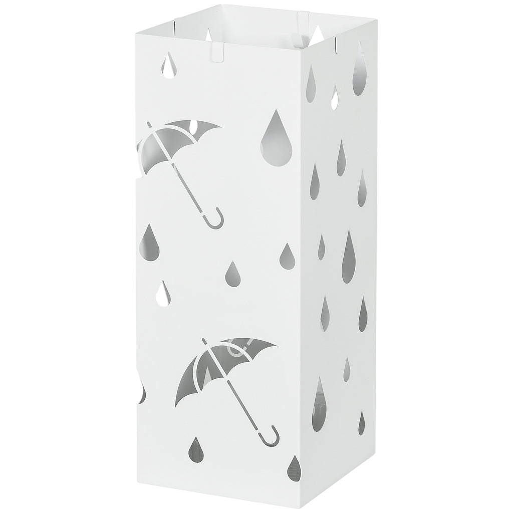 Six-Umbrella Steel Holder Stand - White