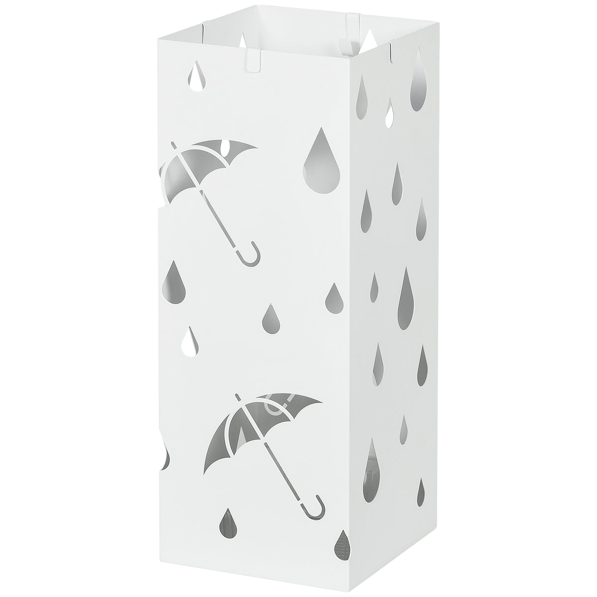 Six-Umbrella Steel Holder Stand - White