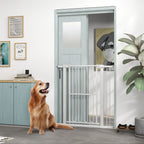 Türschutzgitter Hund, 76-104 cm Absperrgitter ohne Bohren, Treppengitter