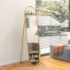 Two-Way Curved Full Length Mirror - Gold Tone