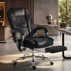 Bürostuhl Ergonomisch mit Vibrationsmassage und Wärme, Schwarz