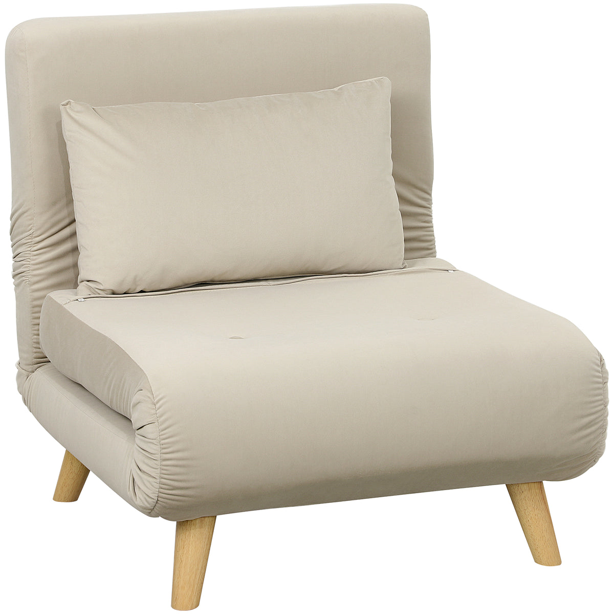 2-in-1 Sessel, Relaxsessel, Gästebett, 72 cm x 78 cm x 79 cm, Grau