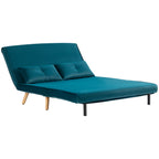 2-Sitzer-Schlafsofa, Bettsofa, in Bett umwandelbare Couch, verstellbare R¨¹ckenlehne, Stoffbezug, Metallrahmen, Gr¨¹n