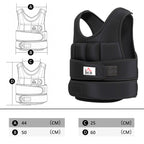 Gewichtsweste 20 KG verstellbare Trainingsweste mit herausnehmenbar Gewichten Klettverschlüsse Laufweste Damen Herren für Muskelaufbau Krafttraining, Laufen, Fitness, Cross Training